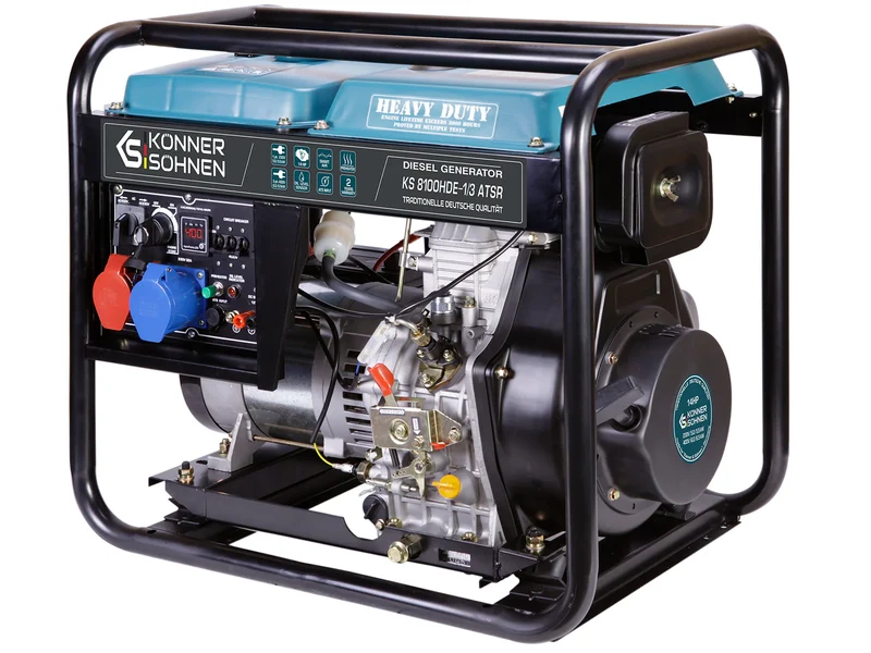 "Könner & Söhnen" Diesel-Generator KS 8100HDE-1/3 ATSR (EURO V) - 5/6kW Nennleistung - 230/400V