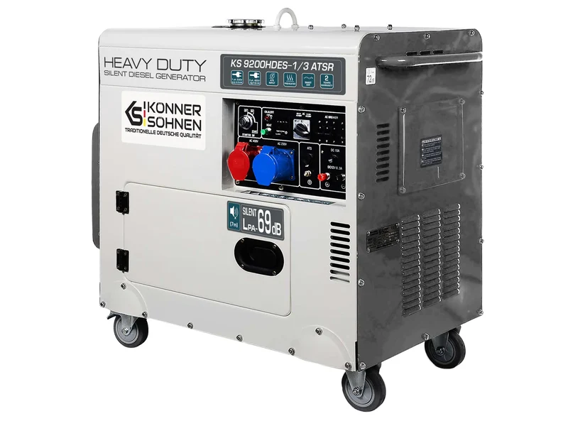 "Könner & Söhnen" Generator KS 9200HDES-1/3 ATSR (EURO V) - 6/7kVA Nennleistung - Dieselmotor - 230/400V