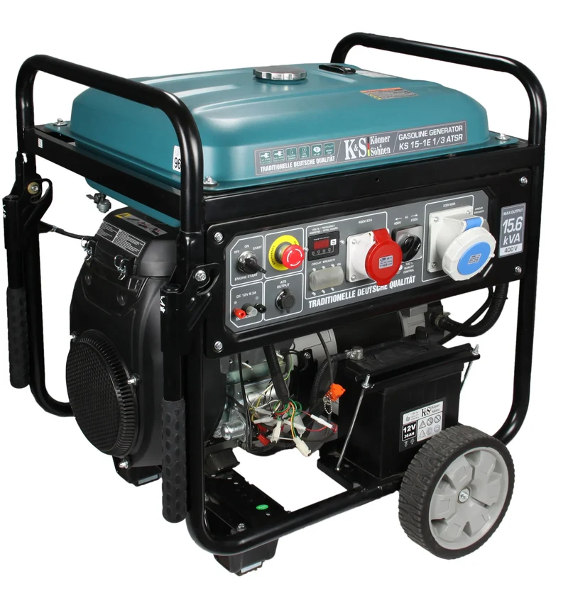 "Könner & Söhnen" Generator KS 15-1E 1/3 ATSR - 11/15kVA Nennleistung - Benzinmotor - 230/400V