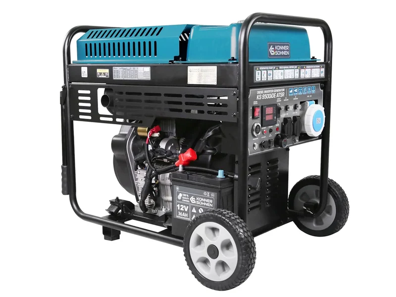 "Könner & Söhnen" Inverter-Generator KS 9500iDЕ ATSR - 9.5kW Nennleistung - Dieselmotor - 230V