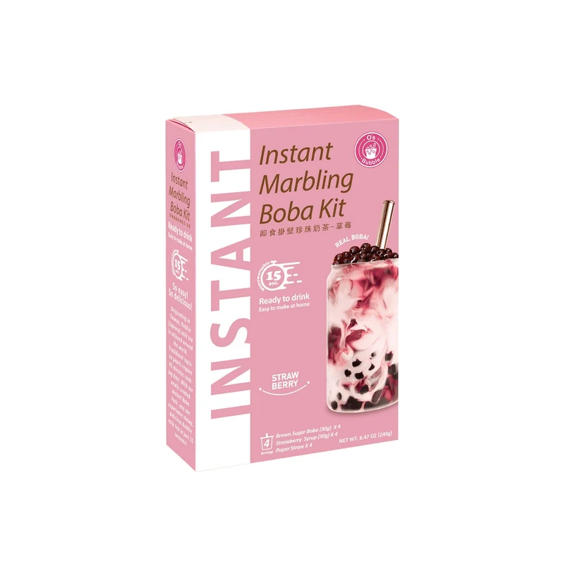 Kit Marbeling Boba Fraise O'S BUBBLE