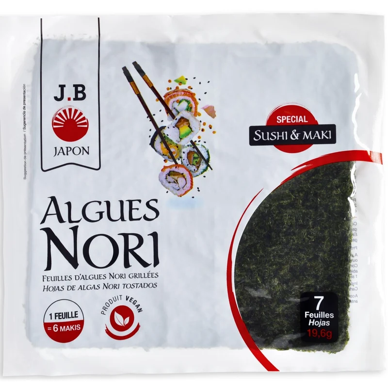 Feuilles d'Algues Nori JB JAPON