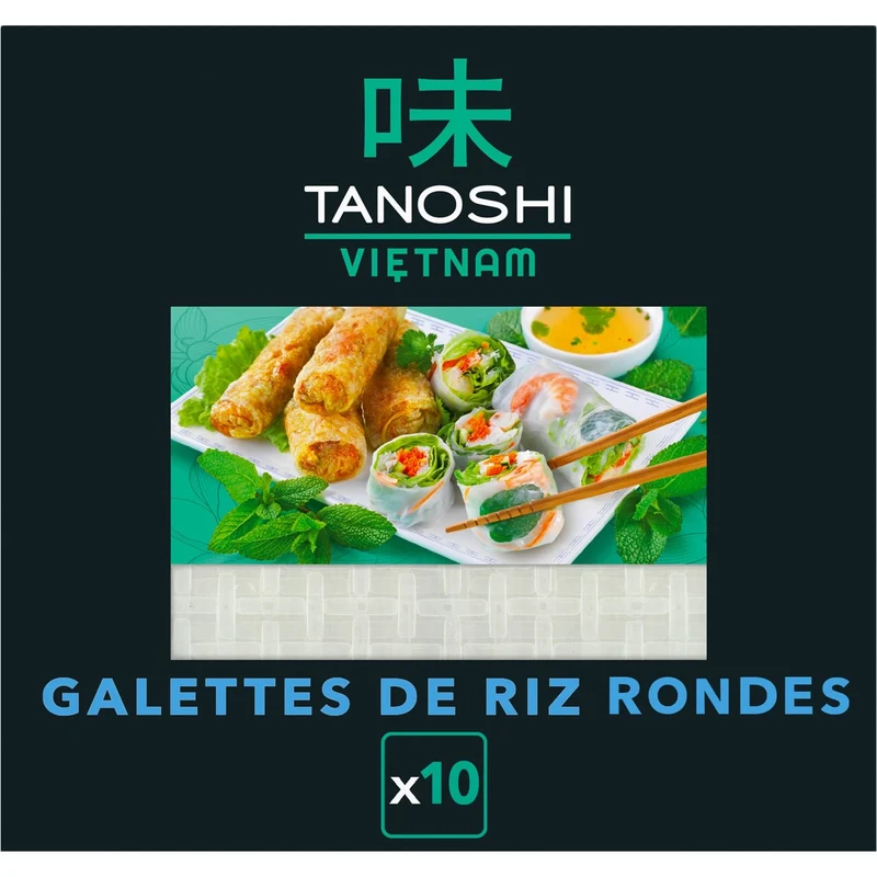 Galette de Riz pour Nems, Raviolis & Rouleaux de Printemps TANOSHI