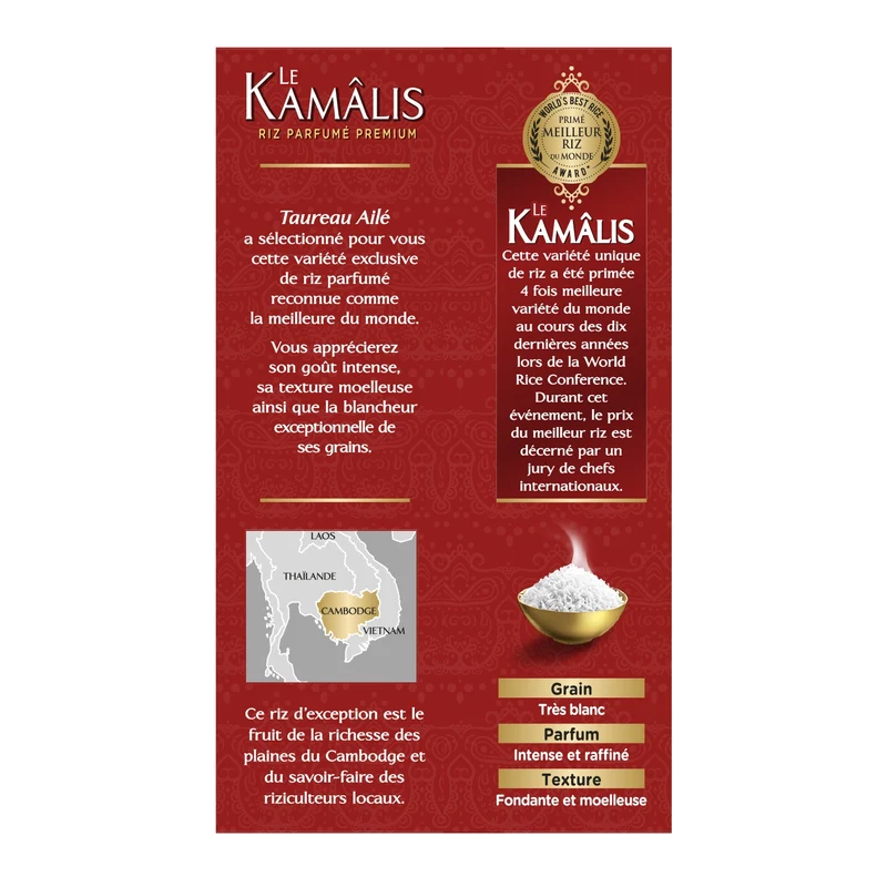 Riz Parfumé le Kamâlis TAUREAU AILE