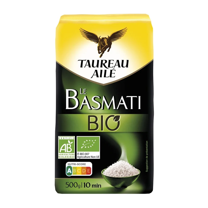 Riz Basmati Long Bio 10 Min TAUREAU AILE