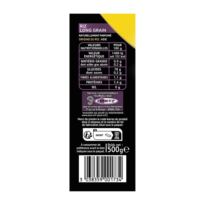 Riz Parfumé 11min TAUREAU AILE