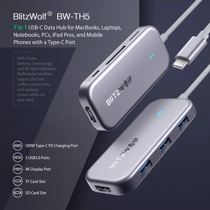 BlitzWolf BW-TH5 USB-C Hub