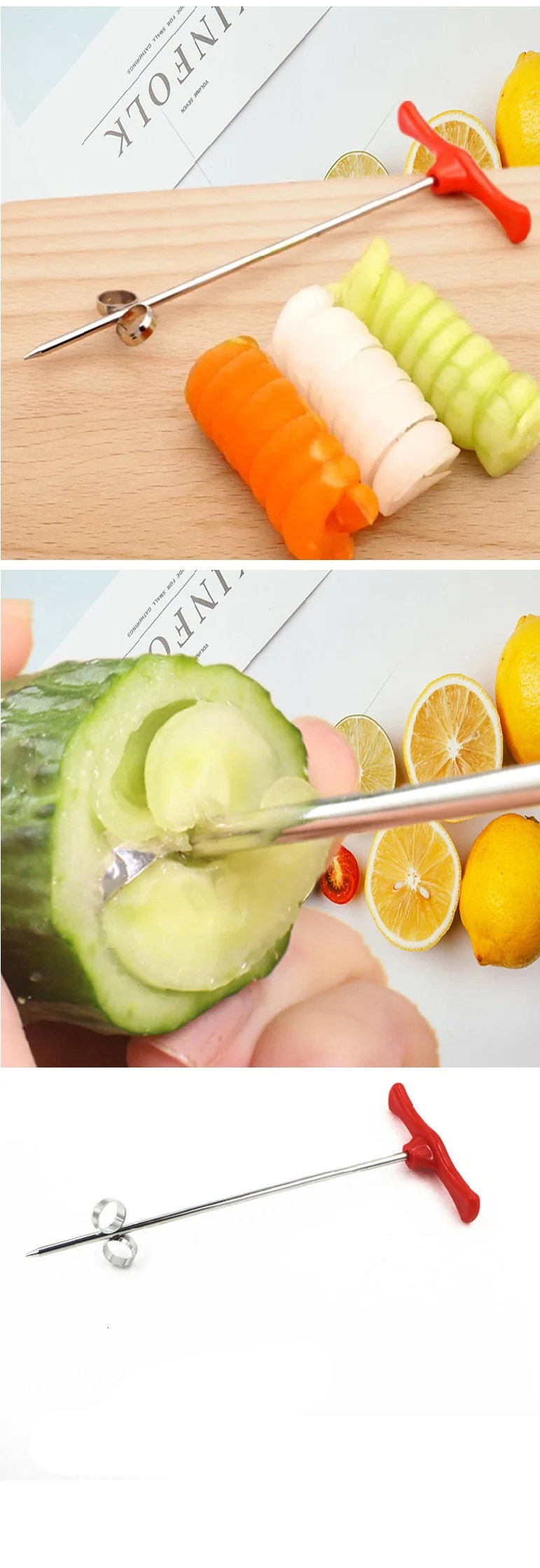 Manual Roller Spiral Slicer