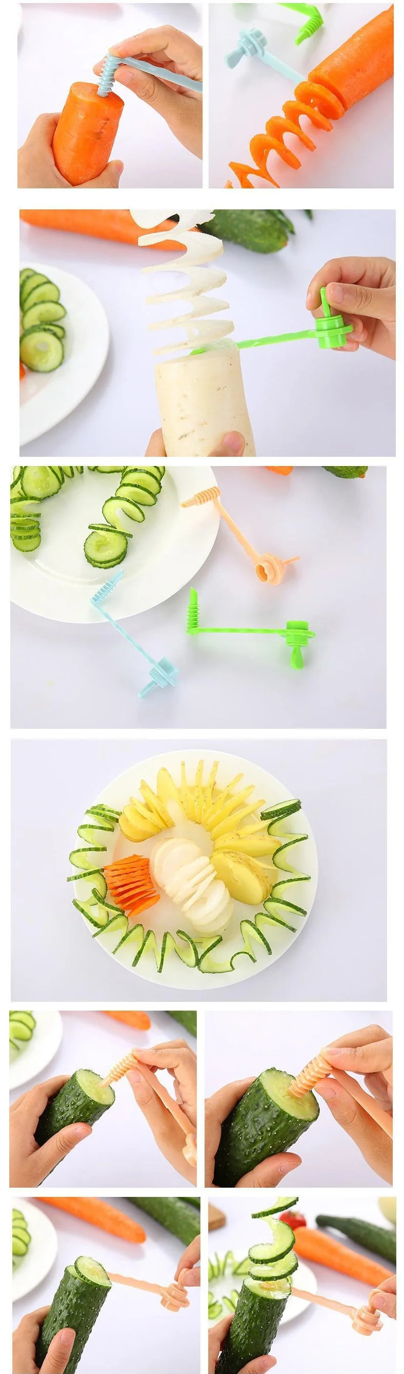 1Pcs Carrot Spiral Slicer