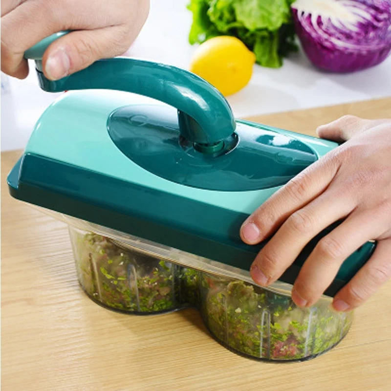 Kitchen Manual Cutting Machine Hand-cranked Meat Pepper Grinder fruit Vegetable Slicer Machine Stainless Steel Kitchen Appliance