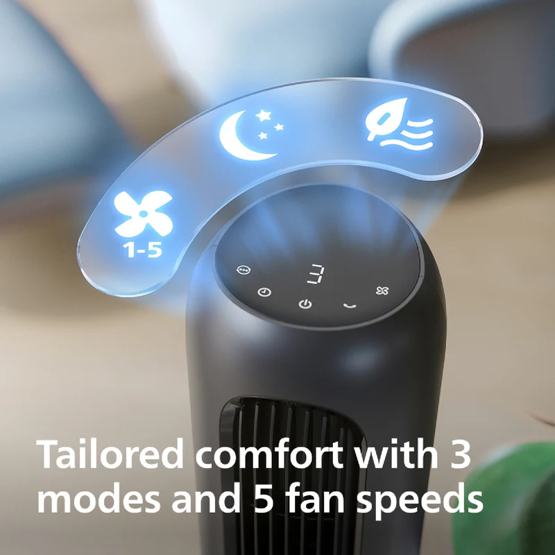 Philips 5500 series Tower Fan Charcoal Grey