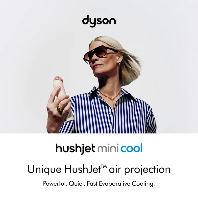 Dyson Hushjet Mini Cool (Stone/ Blush)