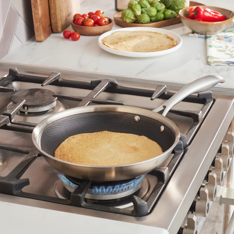 Karaca 5Ply PowerSteel 316+ Edelstahl-Induktionspfanne, 24 cm, Silber