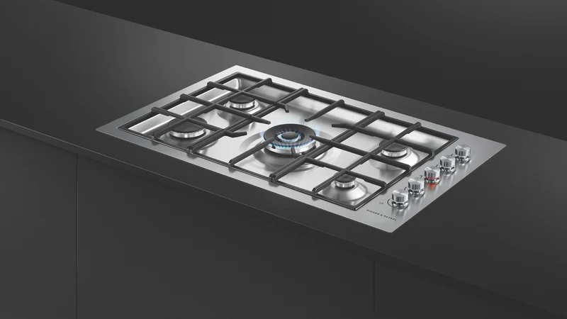 Fisher & Paykel 90cm Series 9 5 Burner Gas Cooktop, Flush Fit, LPG