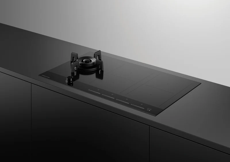 Fisher & Paykel 90cm Series 9 1 Burner + 4 Zone Hybrid Cooktop, 2 SmartZones, LPG