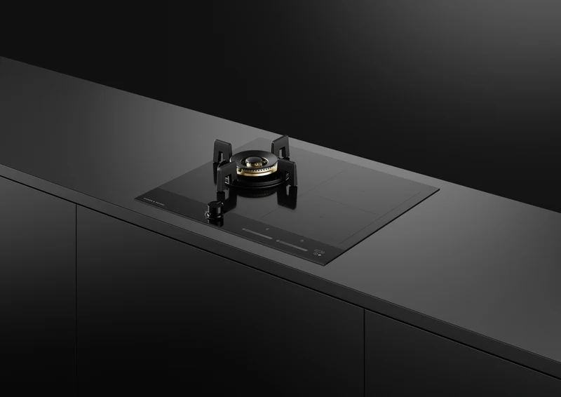 Fisher & Paykel 60cm Series 9 1 Burner + 2 Zone Hybrid Cooktop, 2 SmartZones, LPG