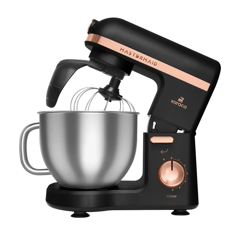 Karaca Mastermaid Chef Pro Doppelarmig Standmixer 1750w Matt Schwarz Kupfer