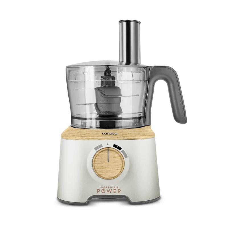 Karaca Mastermaid Power Multifunktionaler 10-in-1 Küchenroboter 2000W Wood Craft