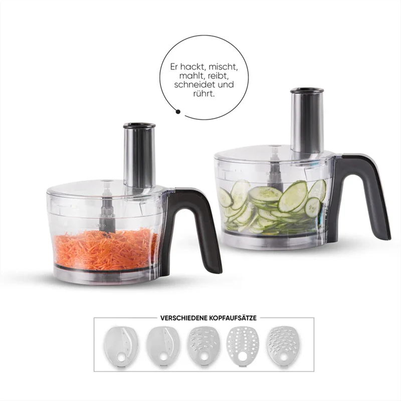 Karaca Mastermaid Power Multifunktionsset 10 in 1 Weiche Creme Lebensmittelzubereitung Set 2000W