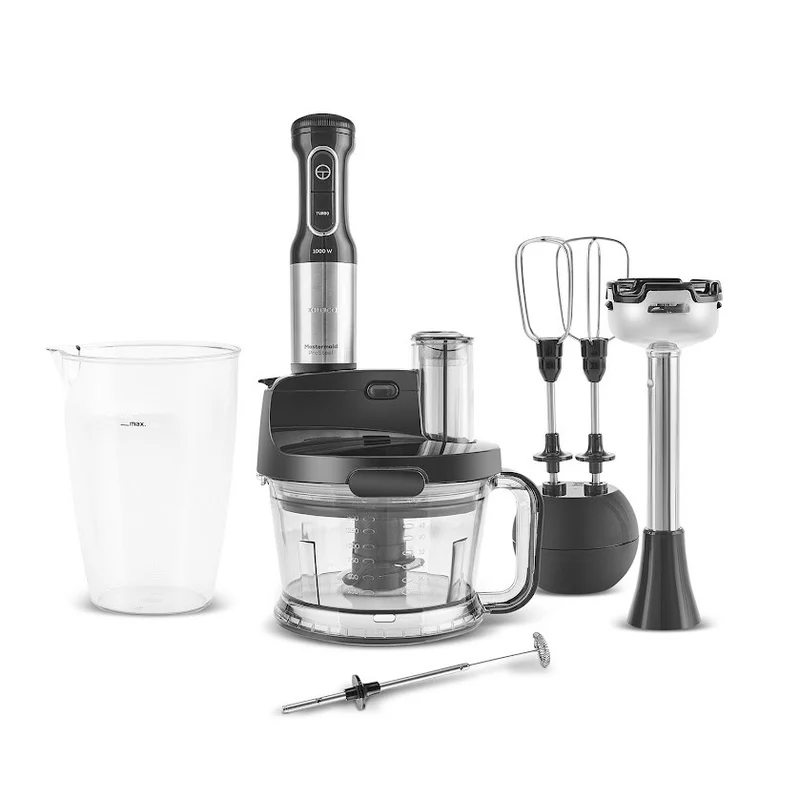 Karaca Prosteel 7 in 1 1000W Milchaufschäumer Küchenmaschine Black