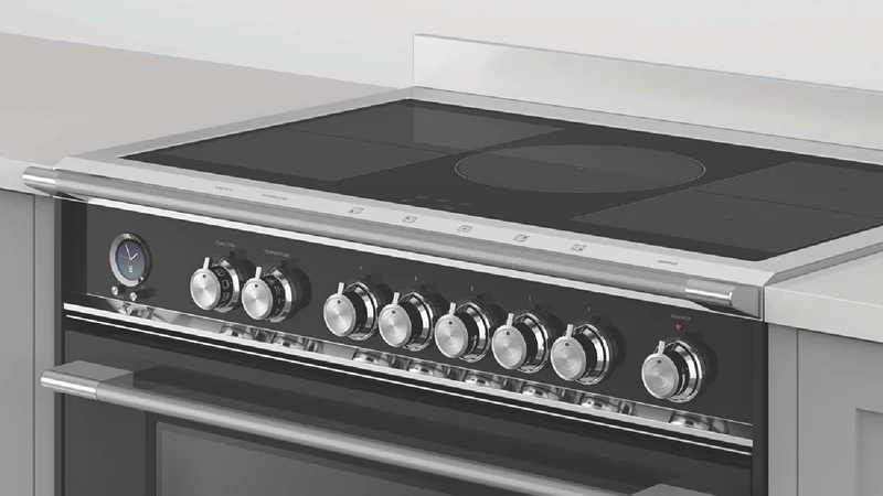 Fisher & Paykel 90cm Series 9 Classic 5 Zone Induction Pyrolytic Cooker, SmartZone