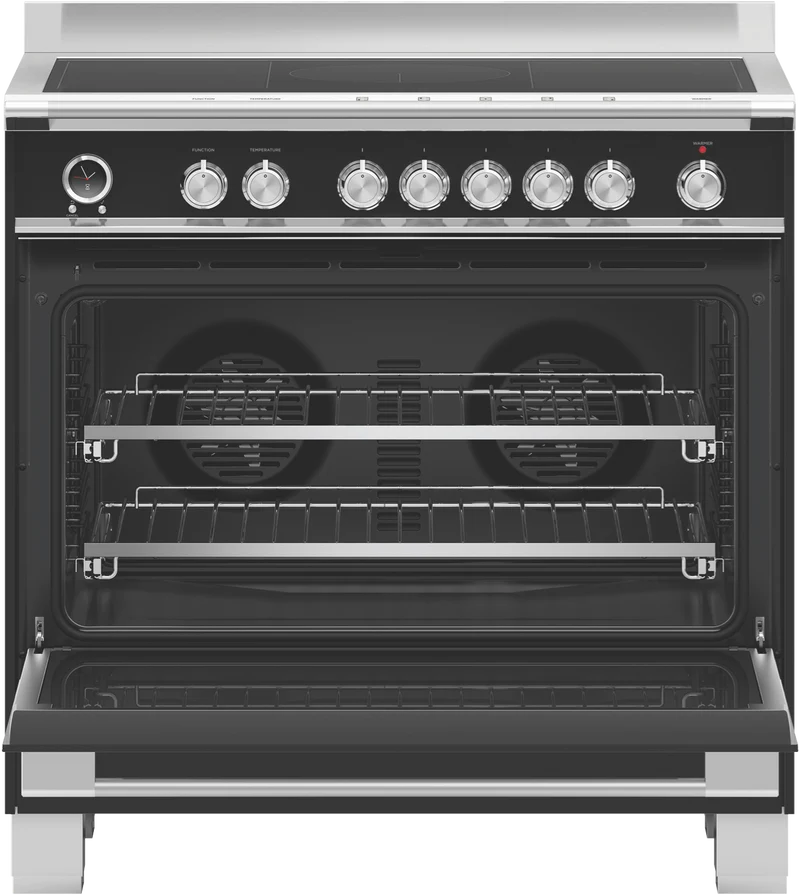 Fisher & Paykel 90cm Series 9 Classic 5 Zone Induction Pyrolytic Cooker, SmartZone