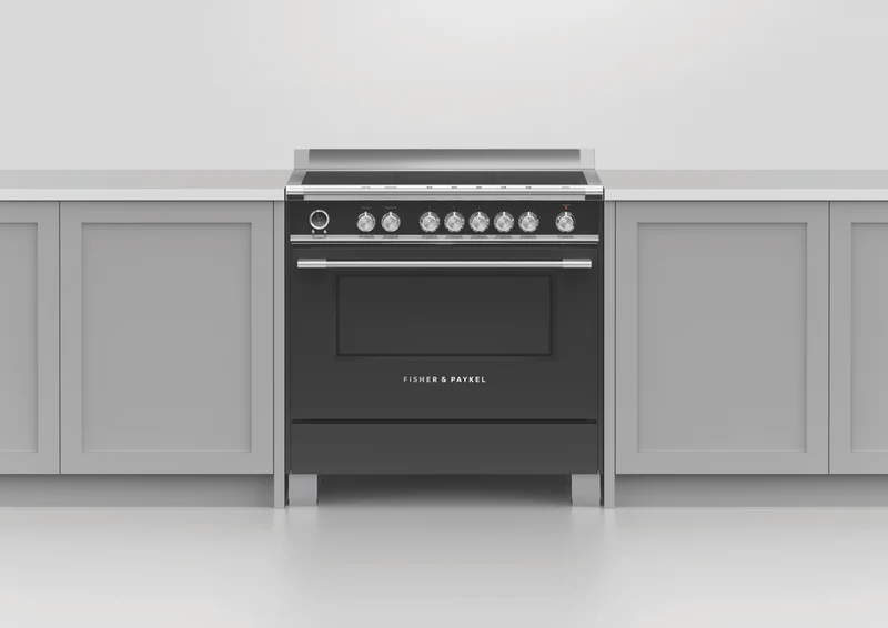 Fisher & Paykel 90cm Series 9 Classic 5 Zone Induction Pyrolytic Cooker, SmartZone