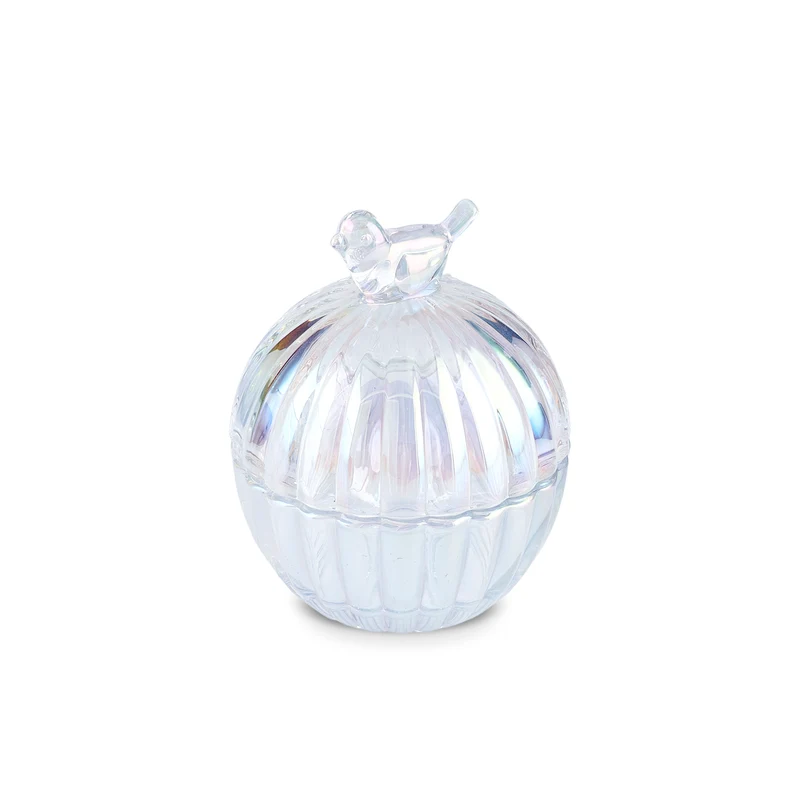 Karaca Luster Glas-Lokumschale mit Vogelfigur