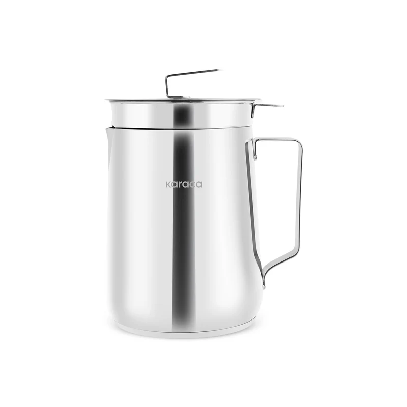 Karaca Minifry Fritteuse aus Edelstahl, 2 l, Silber