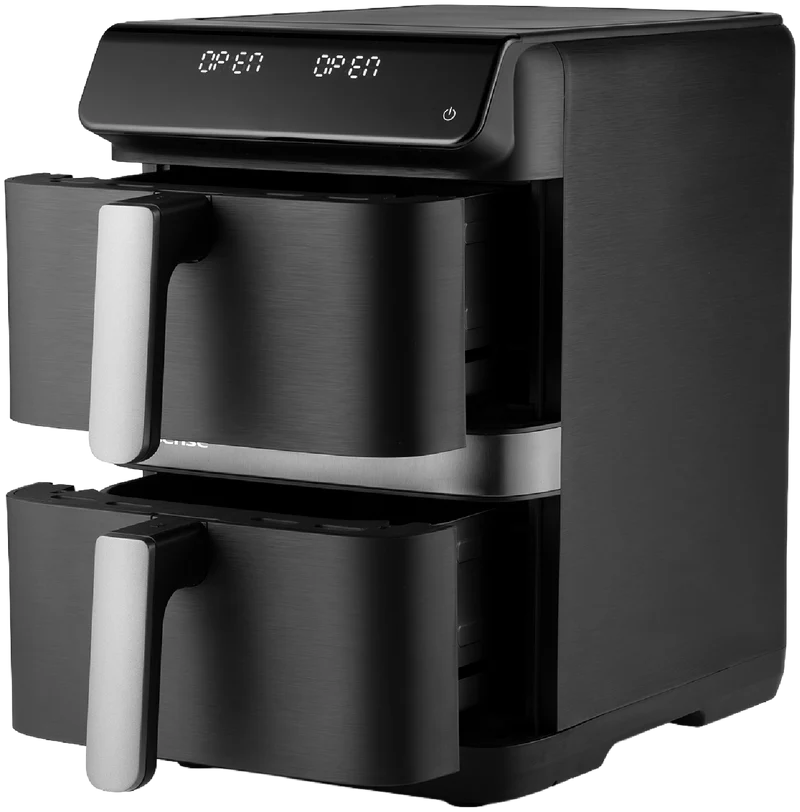 Hisense 8 Litre DoubleStack Air Fryer Black