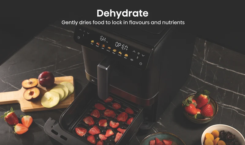 Hisense 8 Litre DoubleStack Air Fryer Black