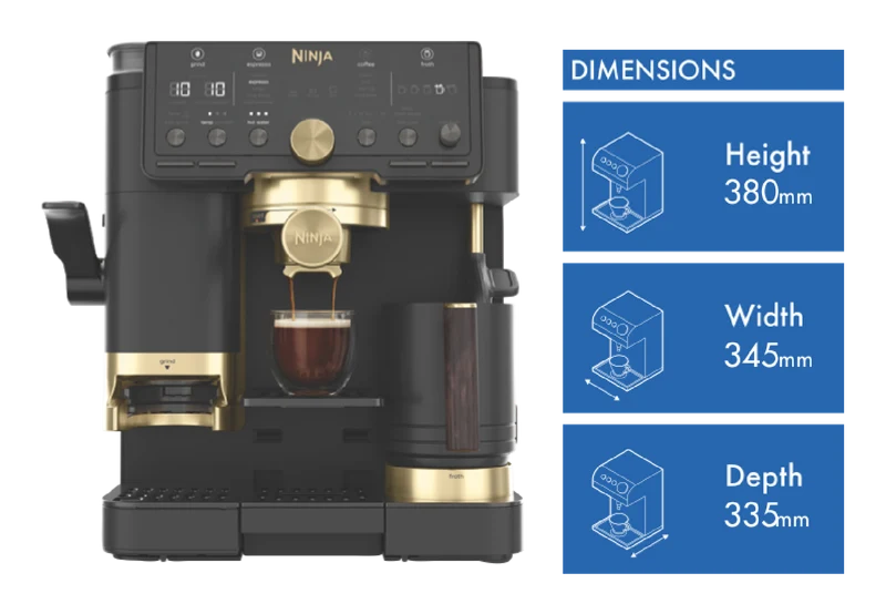 Ninja Luxe Cafe Pro Espresso Machine by David Beckham