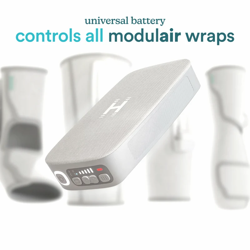 Homedics Modular Calf Compression Wrap + Controller Light Grey
