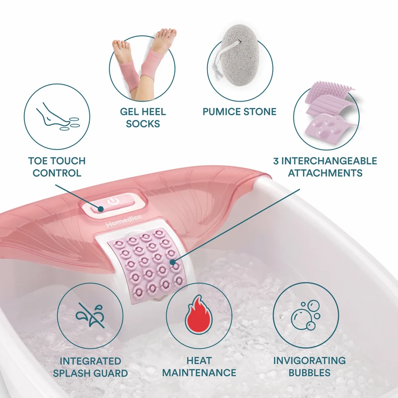 Homedics Bubble Bliss Deluxe Foot Spa Gift Set
