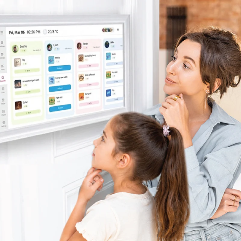Laser 15.6" Digital Calendar with Touch Screen White