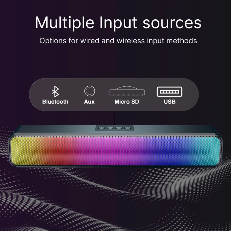 Laser Gaming Bluetooth RGB Soundbar