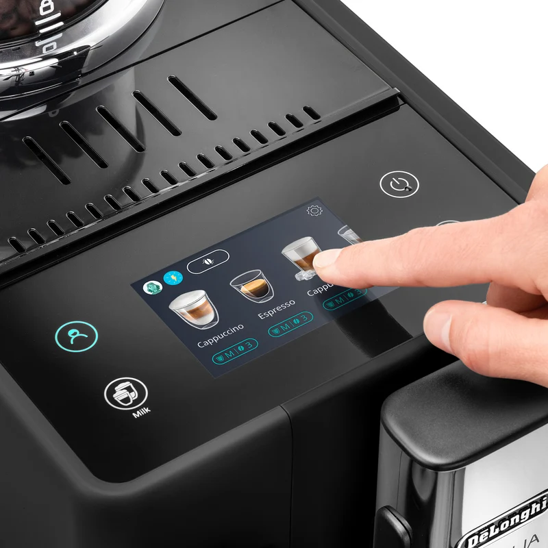 DeLonghi Rivelia Fully Automatic Coffee Machine Onyx Black