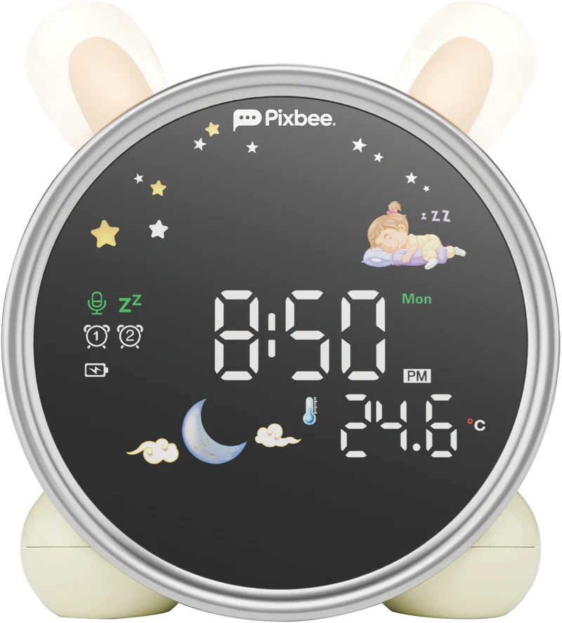 Pixbee Glow Sleep Training Light and Alarm Clock