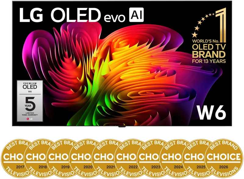LG 83" OLED EVO AI W6 Wallpaper 4K Smart TV 2026