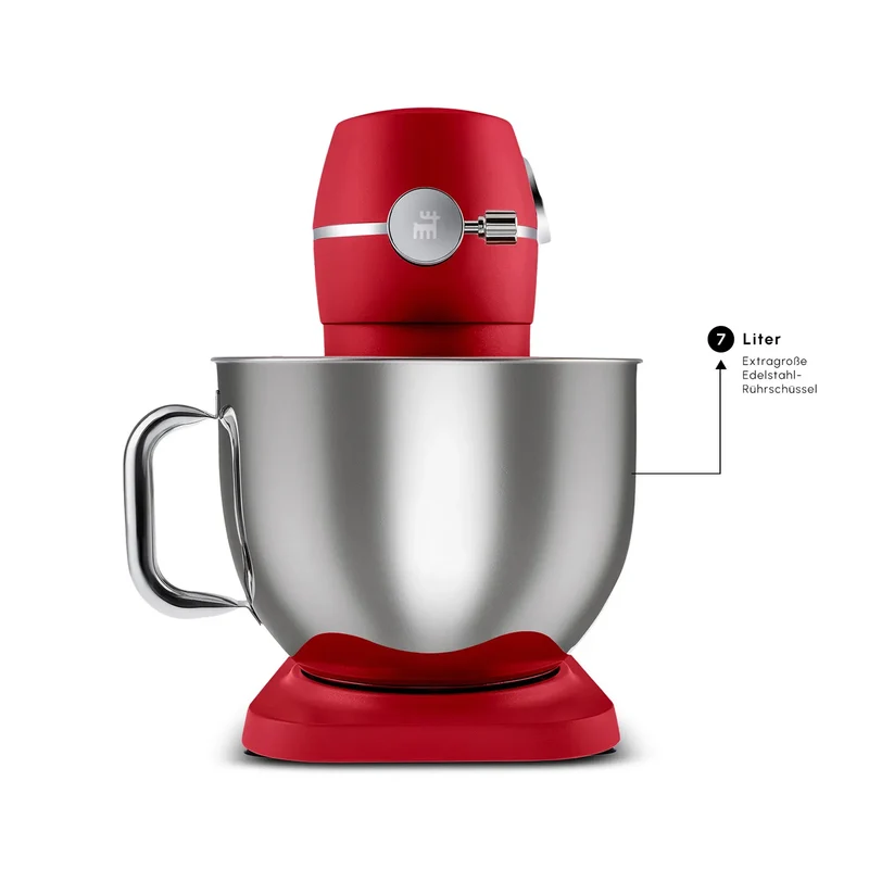 Karaca Multichef Artisan Digitale Anzeige 7 Liter Gusseisen Standmixer Rot 1800W