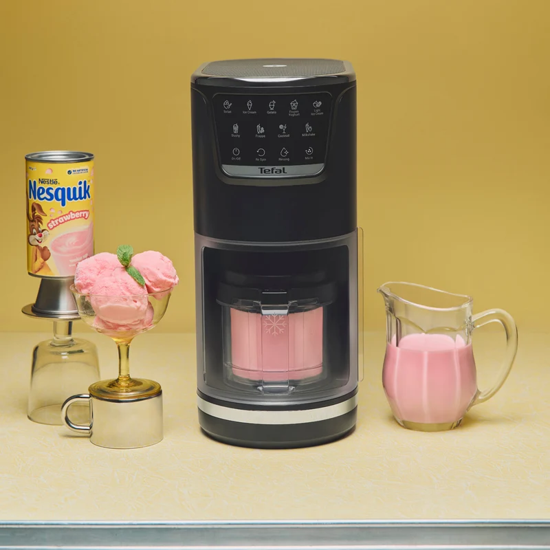 Tefal Dolci Black Knight Nesquik Bundle Ice Cream Maker