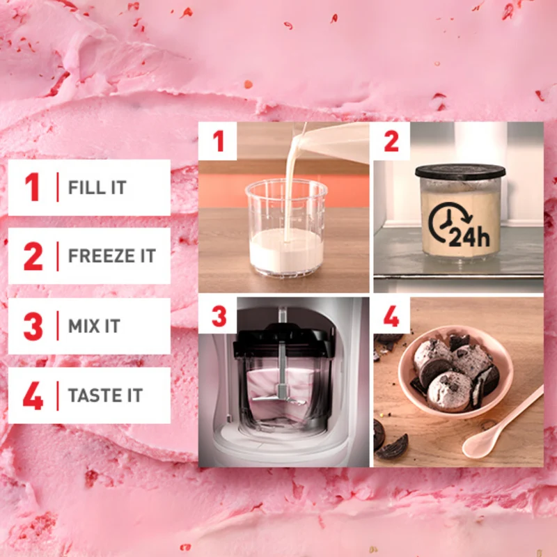 Tefal Dolci Rise Nesquik Bundle Ice Cream Maker
