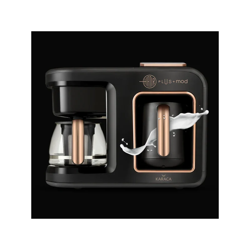 Karaca Hatır Plus Mod 5 in 1 Tee und Kaffee Bereiter/Maschine Schwarzkupfer, 1385W