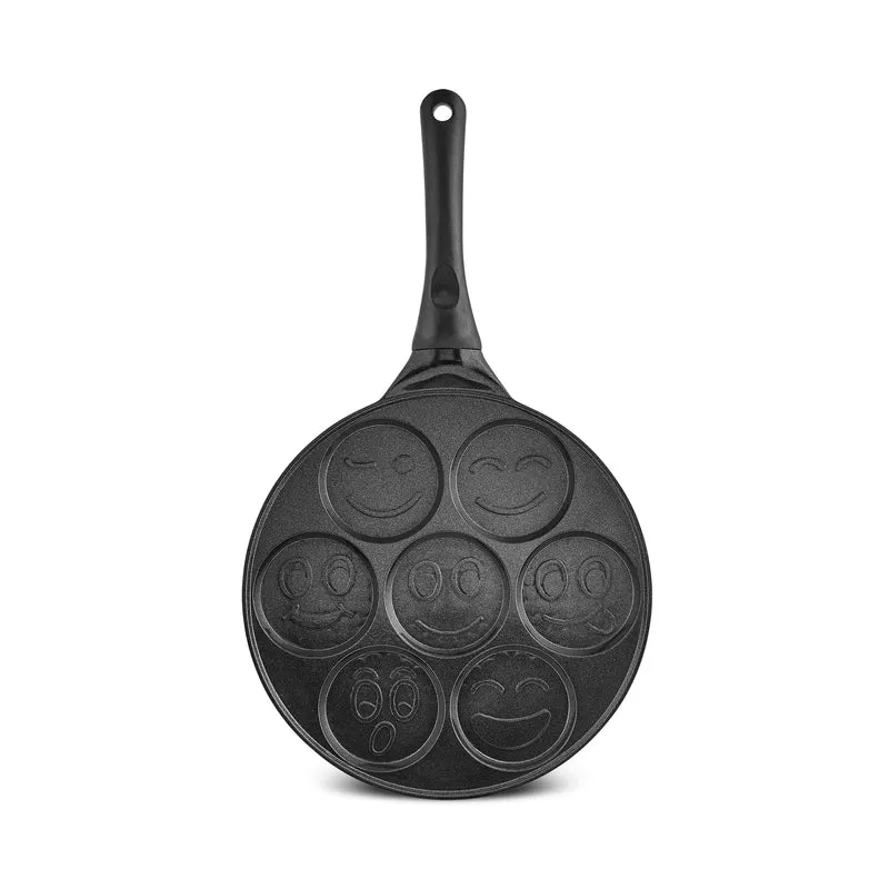 Karaca Fluffy Antihaft-Pfannkuchenpfanne mit Induktionskeramikbeschichtung, 26 cm, schwarz