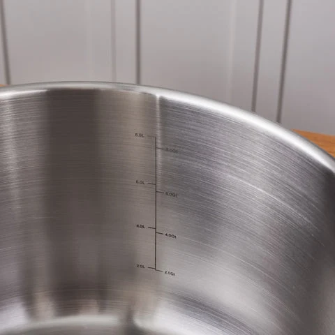 Karaca Elite Edelstahl-Induktions-Kochtopf mit Deckel, 28 cm, Silber