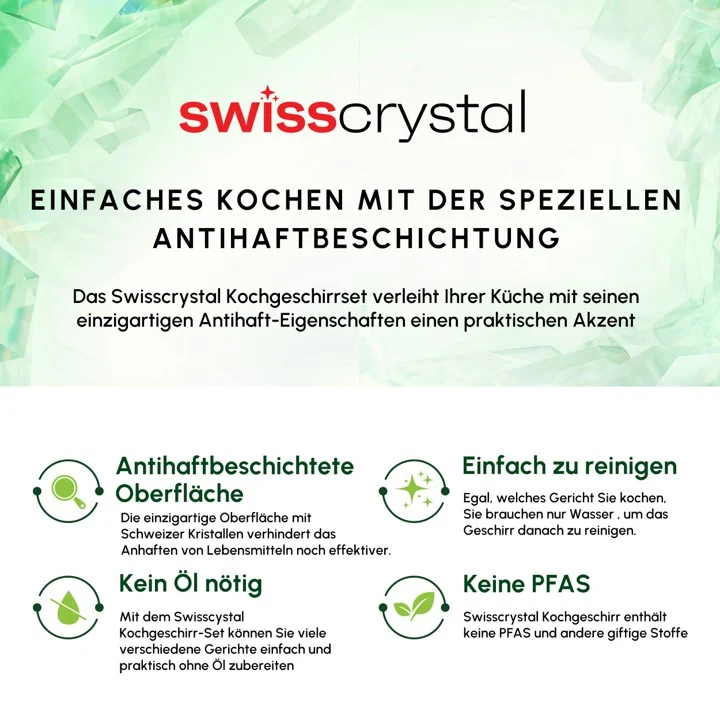 Karaca Swiss Crystal Ceramica Valenti 7-Teiliges Kochgeschirr-Set