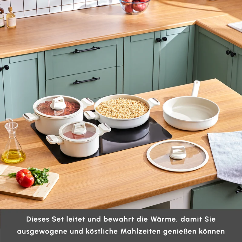 Karaca Swiss Crystal Ceramica Valenti 7-Teiliges Kochgeschirr-Set