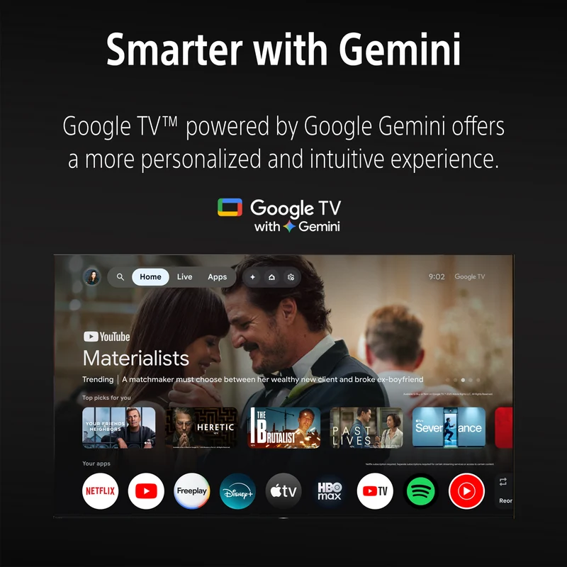 Sony 50" BRAVIA 3 II 4K HDR AI Google TV with Gemini 2026