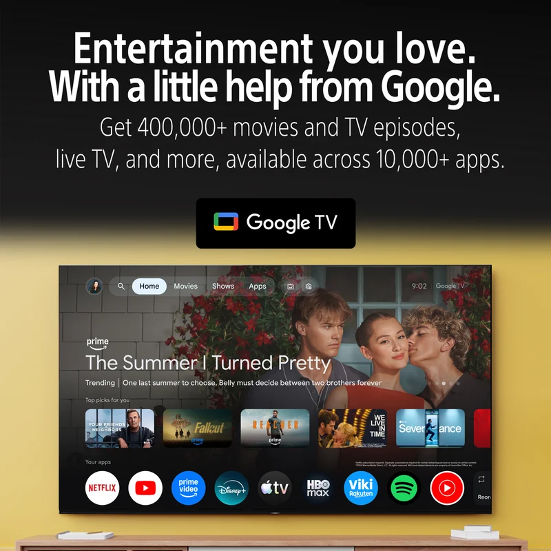Sony 85" BRAVIA 3 II 4K HDR AI Google TV with Gemini 2026