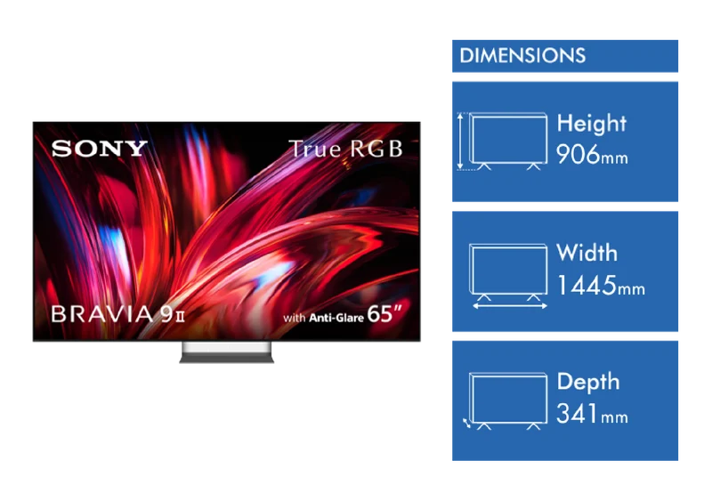 Sony 65" BRAVIA 9 II True RGB 4K AI Google TV with Gemini 2026